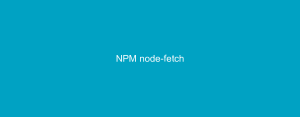 NPM node-fetch